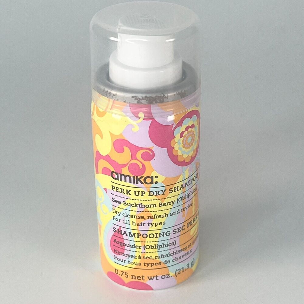 Amika Perk Up Dry Shampoo Hair  No White Talc-Free Travel .75oz 21g 27ml New